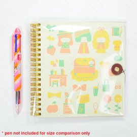 Sun-Star Stationery mizutama Ring Scrapbook [S8102910] - Retro Pattern
