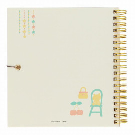 Sun-Star Stationery mizutama Ring Scrapbook [S8102910] - Retro Pattern
