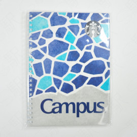 Starbucks X Campus Notebook Summer 2025 Limited Edition - Dual Blue