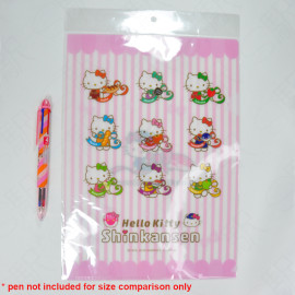 Sanrio Hello Kitty Shinkansen A4 File Folder - Pink