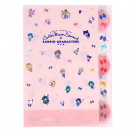 Sun-Star Stationery Sanrio Characters x Pretty Guardian Sailor Moon Eternal 5 Pocket A4 Clear File Folder [S2134365] - B