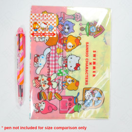 Sanrio Original A5-Size File Folder Set x SWIMMER [D4454] Sanrio Characters
