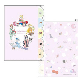 Sun-Star Stationery Sanrio Characters x Pretty Guardian Sailor Moon Eternal 5 Pocket A4 Clear File Folder [S2136813] - A