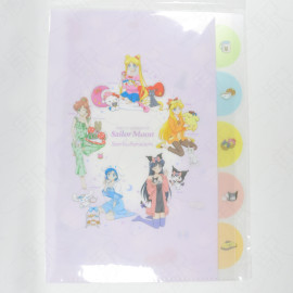 Sun-Star Stationery Sanrio Characters x Pretty Guardian Sailor Moon Eternal 5 Pocket A4 Clear File Folder [S2136813] - A
