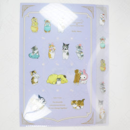 Sun-Star Stationery A4 5-Pocket Clear File mofusand x Sanrio [S2137909] - Plush Toy
