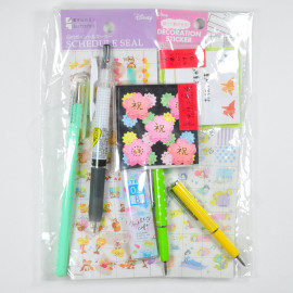 Happy Pack (Decoration Sticker, Pens, Sticky Notes, Mechanical Pencil Refill) 