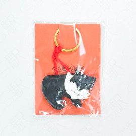 Benlly's & Job Kumasake Keychain - Black Bear White Fish Benlly's & Job Kumasake Keychain - Black Bear White Fish