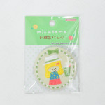 Sun-Star Stationery mizutama Embroidered Can Badge [S8346909] - Beige