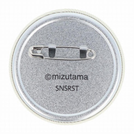 Sun-Star Stationery mizutama Embroidered Can Badge [S8346909] - Beige