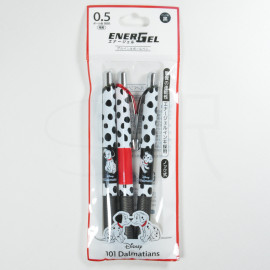 Disney Store Exclusive x Pentel EnerGel 0.5mm 3-Pc. Pen Set - Dalmatian Pattern