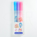 Zebra Kirarich Disney Character Line Marker 3-Color Set - Starry Sky