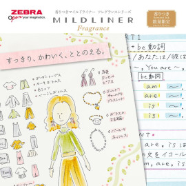 Zebra Mildliner Set with Fragrance [WKT7-FR-6C]