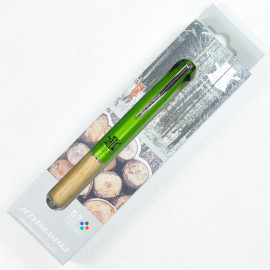 Mitsubishi Pencil Uni Jetstream HOKKAIDO WOOD 4&1 4-Color Ballpen and Mechanical Pencil - Wood Design Green