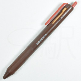 Mitsubishi Pencil Uni Jetstream 3-Color Pen Holder with Refills 0.5mm x TokyoBike [SXE3607TB05CB] - Cacao Brown