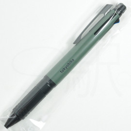 Mitsubishi Pencil Uni Jetstream Metal 4&1 4-Color Ballpoint Pen and Mechanical Pencil 0.5mm x tokyobike [MSXE5220TB5CG] - Cactus Gray