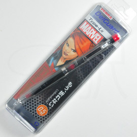 DelGuard Mechanical Pencil Type-Lx 0.5mm x Marvel Series 2 Limited Edition [P-MA86-MV2-BW] - Black Widow