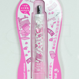 PILOT Dr. Grip CL Play Border 0.5mm Mechanical Pencil x Nicola - Pink Cart