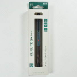 Mitsubishi Pencil Kurutoga Wood 0.5mm [M5KW1P.23] - Steel Grey