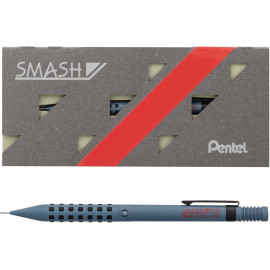 Pentel Smash 0.5mm Mechanical Pencil with Paper Case (Q1005-4ASP) - Gray Blue