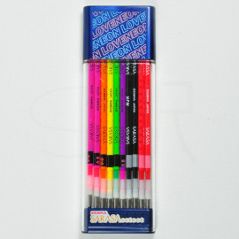 Zebra Sarasa Select 0.5mm and 0.4mm Neon Refill Set [SE-RNJK518-NO]