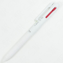 Pentel Calme 3-Color 0.5mm Ballpoint Pen [BXAC35W] - Grayish White