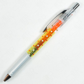 Pentel Energel Infree 0.5mm Ballpen Japanese Pattern [BLN75TLJ4-F] - Cloisonné Orange