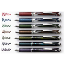 Pentel EnerGel 0.5mm 7-Piece Autumn Limited Ballpen Set [BLN75-L7] 