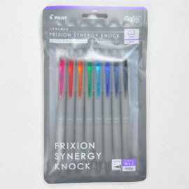 PILOT Frixion SYNERGY KNOCK 0.3mm Erasable Water-Based Gel Ink [LFSK-13-8C] 8-Color Set