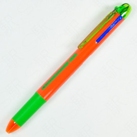 Pilot Hi-Tec-C Coleto 3-Slot Pen Holder with 0.4mm Refills (80's Retro Series) - Dancing Orange