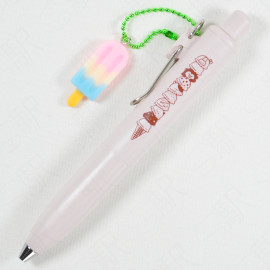 Mitsubishi Pencil Uni-Ball One P x Kayonoko [Ice Cream Bar Pattern] - Peach