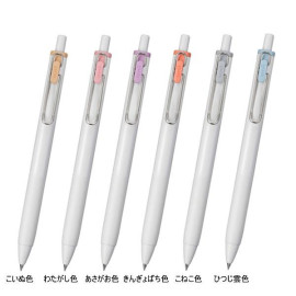 Mitsubishi Pencil Uni-Ball One 0.38mm Gel Ink Ballpen Limited Edition Set [UMNS38NYM6C] Yuru Matopedia of Summer