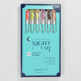 Mitsubishi Pencil Uni-Ball One Gel Ink 0.38mm Ballpen Limited Edition [UMNS38NCBC] - Night Cafe