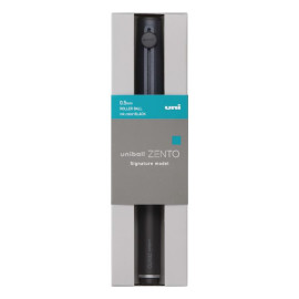 MITSUBISHI PENCIL Uni-Ball ZENTO Signature Model 0.5mm Water-Based Ink Ballpoint Pen [UBZH05M.24] Metallic Black