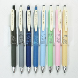ZEBRA Sarasa Nano 0.38mm Ballpoint Pen x PEANUTS Snoopy 2 [JJX72-SN2-BK1] - Smoke Blue