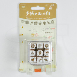 Beverly Stamp Set Aibo in Notebook [TSW-116] - Snacks and Tea