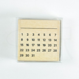 KODOMO NO KAO Wooden Stamp [0402-003] - Calendar