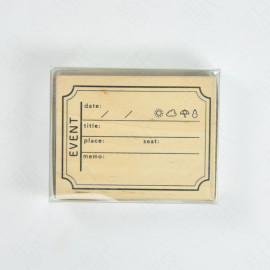 KODOMO NO KAO Wooden Stamp [0405-007] - Event Day Planner