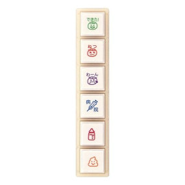 Kodomo no Kao Pochitto6 Push-Button Stamp [1800-008] - Baby's Health