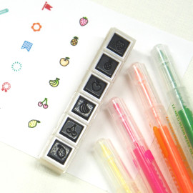 Kodomo no Kao Pochitto6 Push-Button Stamp [1800-015] - Home Schedule