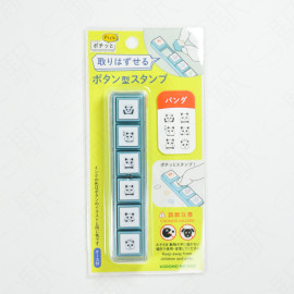 Kodomo no Kao Pochitto Pick! Push-Button Stamp [1802-004] - Panda