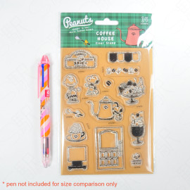 KODOMO NO KAO x Peanuts Snoopy Clear Stamp [2209-006] Snoopy and Brothers