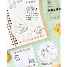 KODOMO NO KAO x Peanuts Snoopy Clear Stamp [2209-006] Snoopy and Brothers