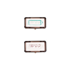 Kutsuwa Stamp Set Hanko Deco [DE015E] - Glancing Cat