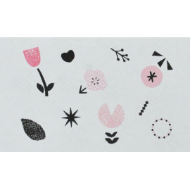 Mizushima JIZAI Clear Stamp Pocket [STJ-P-H02] - Flowers 02