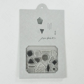 Mizushima JIZAI Clear Stamp Pocket [STJ-P-K01] - Shapes 01