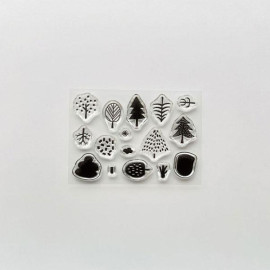 Mizushima JIZAI Clear Stamp Pocket [STJ-P-K101] - Trees 01