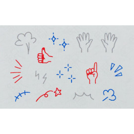 Mizushima JIZAI Clear Stamp Pocket [STJ-P-NI] - Nigiyaka