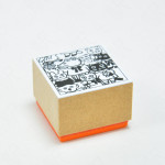 Sanby x Yumi Kitagishi Rubber Stamp [gyu-02] - Neko ga Gyugyū