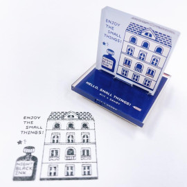 Sanby x Eric Eraser Acrylic Stand Stamp [Town]