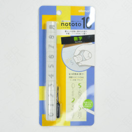 Shachihata nototo 10 Mini join Stamp Set [PEL-TC5/H] - Number
